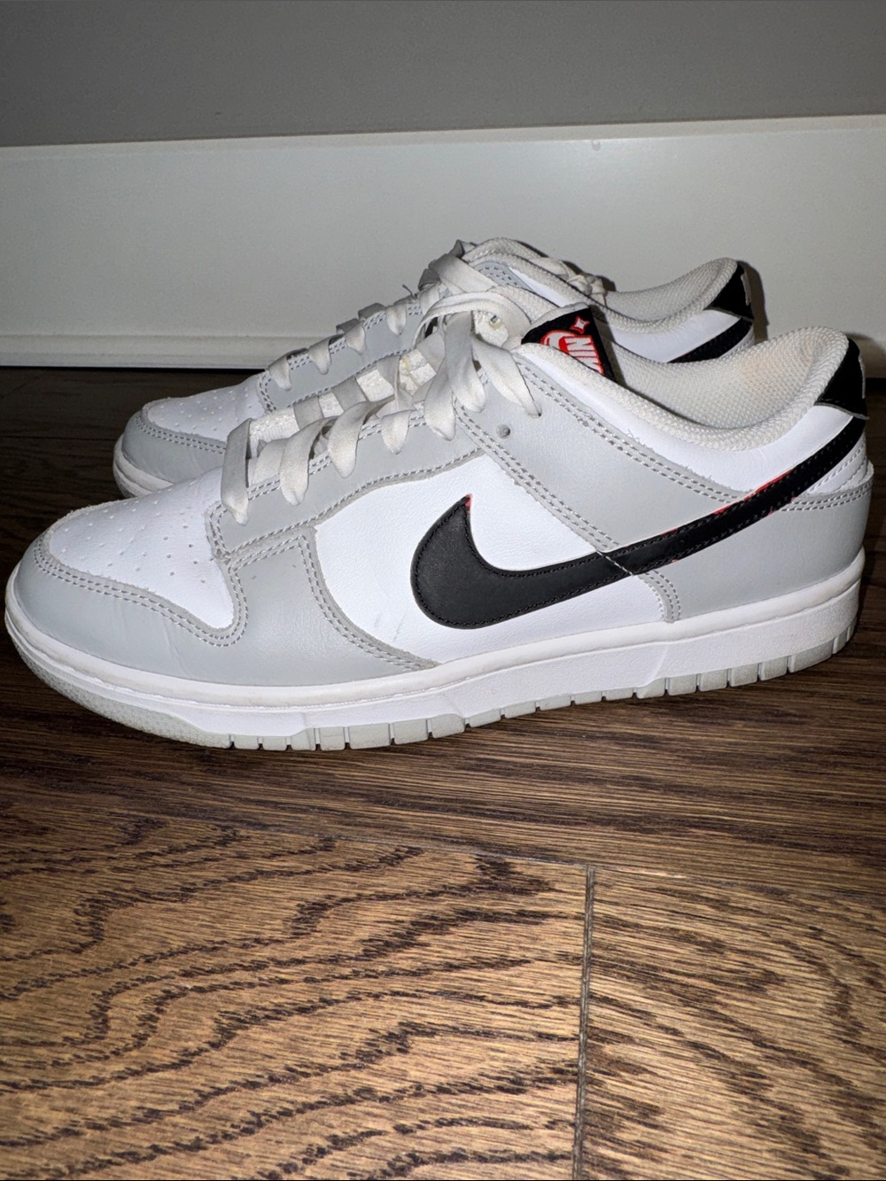 Nike Men’s Low-Top Sneakers - White, Gray & Black